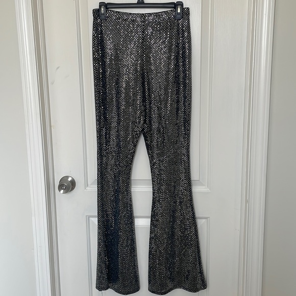 Nasty Gal Disco Flare Pants - Picture 1 of 5